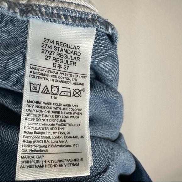 Gap x Doen Denim High Rise Trousers Womens Size 4 Blue Pleated Wide Leg Jeans - Picture 16 of 16